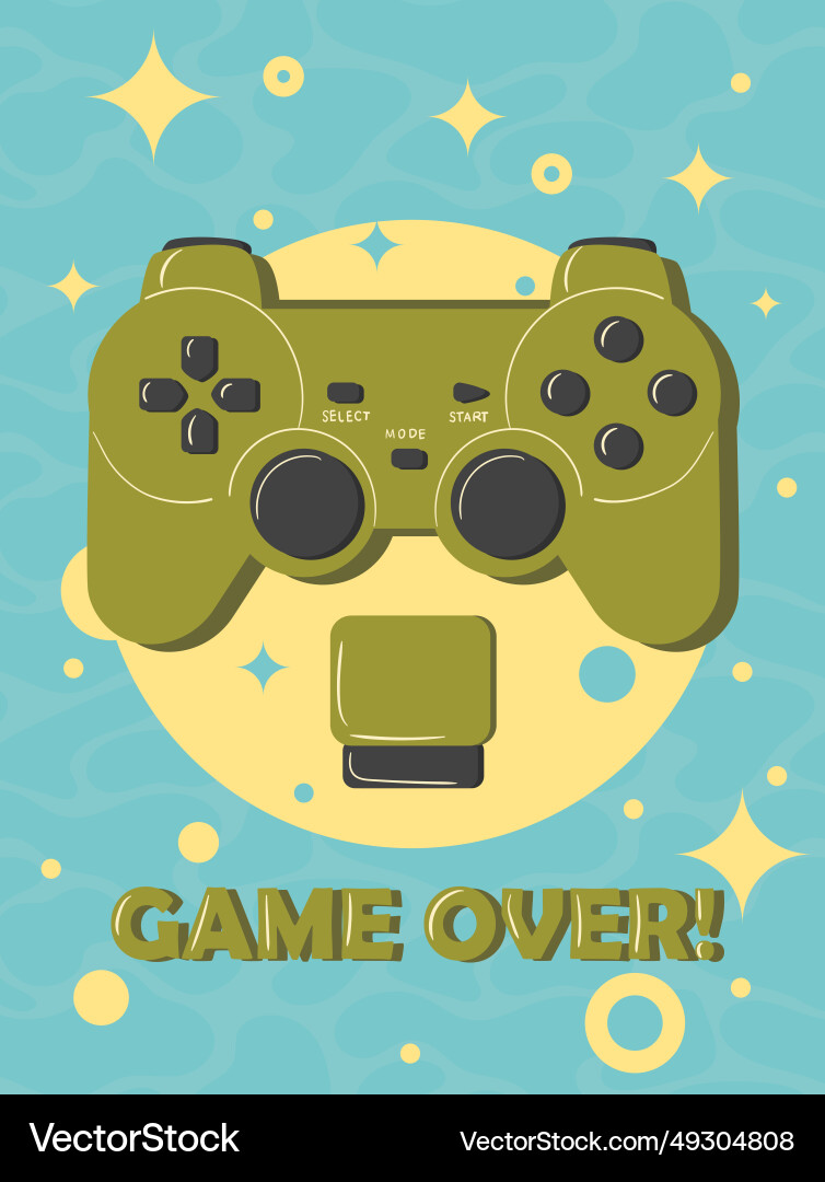 Joystick controller analog game pad Joystick controller analog game pad vector image