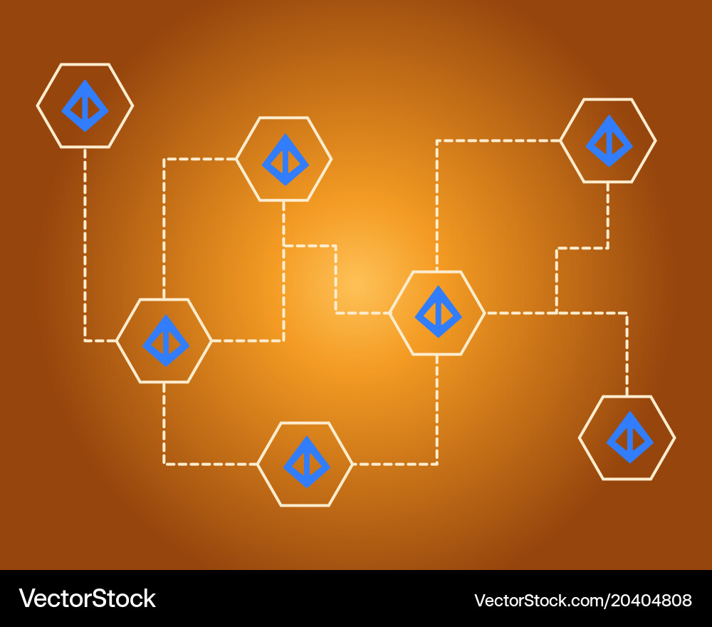 Loopring cryptocurrency networking style vector image