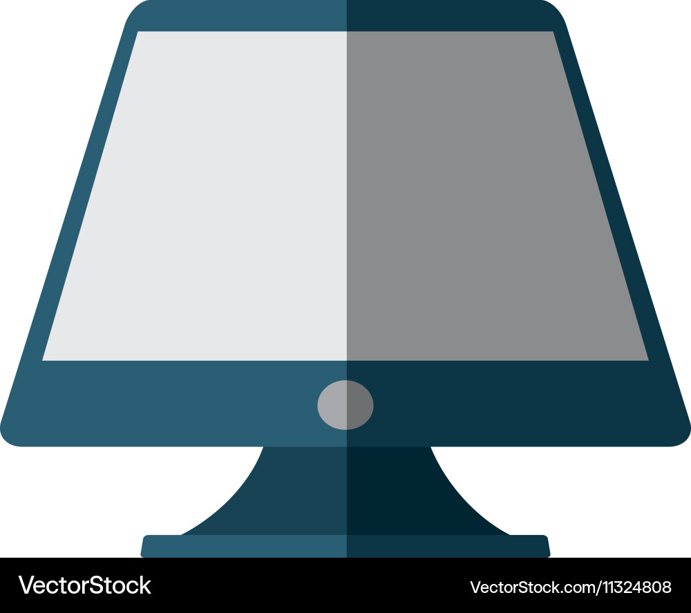 Monitor computer isolated icon vector image
