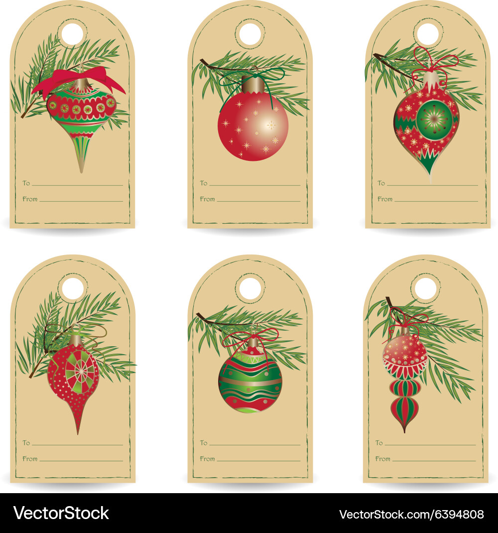 set-of-vintage-christmas-gift-tags-royalty-free-vector-image for Free Vintage Christmas Tag Printables Set of vintage christmas gift tags Royalty Free Vector Image for Free Vintage Christmas Tag Printables