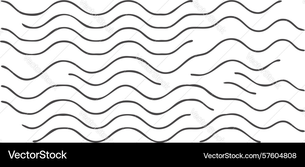 Subtle wavy line background pattern design vector image