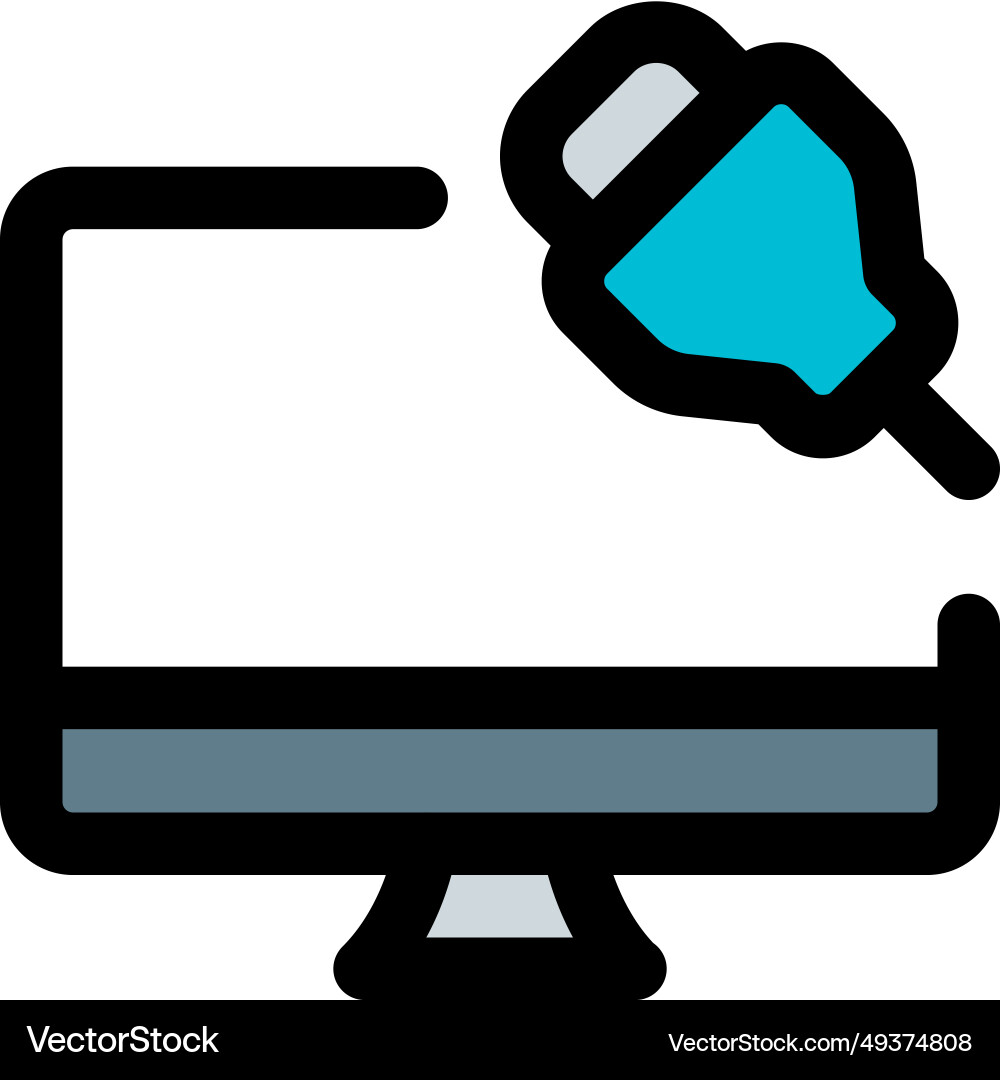 Usage of desktop stations to charge devices via Vector Image