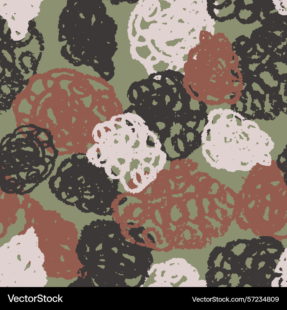 Camo scribble texture camouflage pattern Camo scribble texture camouflage pattern vector image