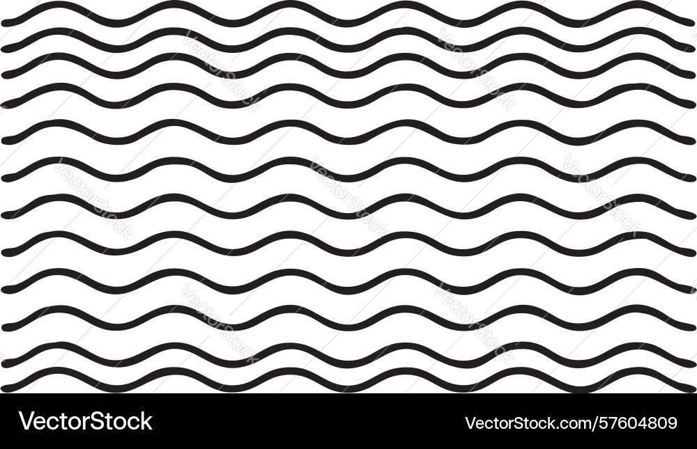 Fine wavy line seamless background pattern design Vector Image