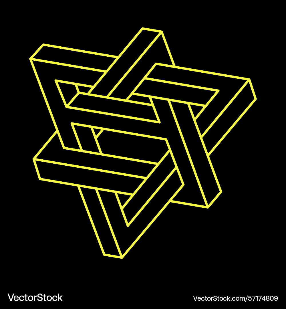 Impossible shapes web design elements optical Impossible shapes web design elements optical Vector Image