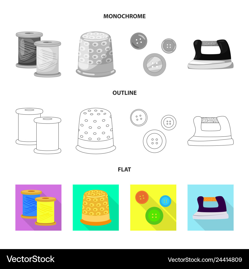 Isolated object of craft and handcraft icon set Isolated object of craft and handcraft icon set vector image