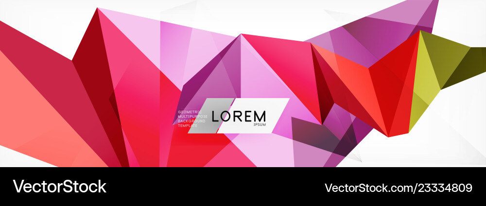 Mosaic triangular low poly style abstract Mosaic triangular low poly style abstract Vector Image