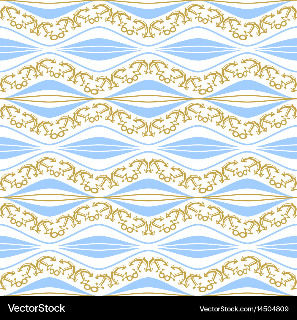 Seamless pattern with stripes and chains ongoing vector image
