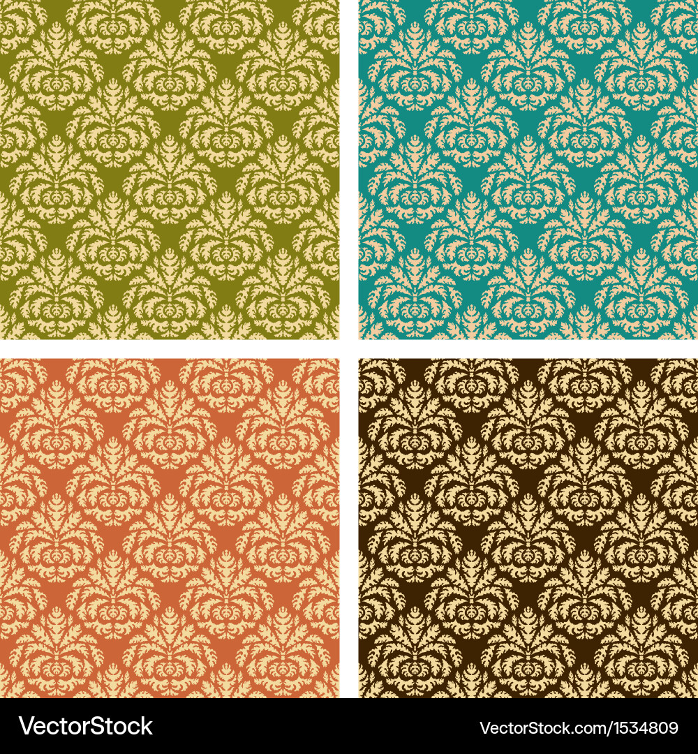 Set of patterns vector image