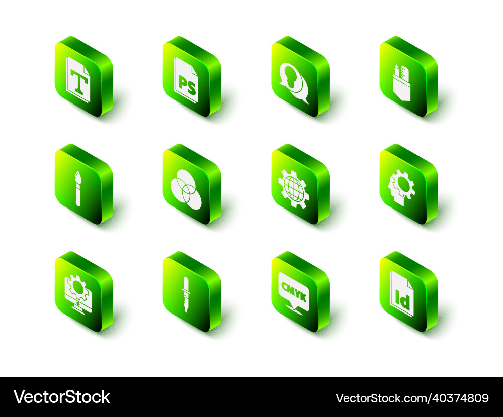 Set ps file document light bulb with concept Set ps file document light bulb with concept vector image