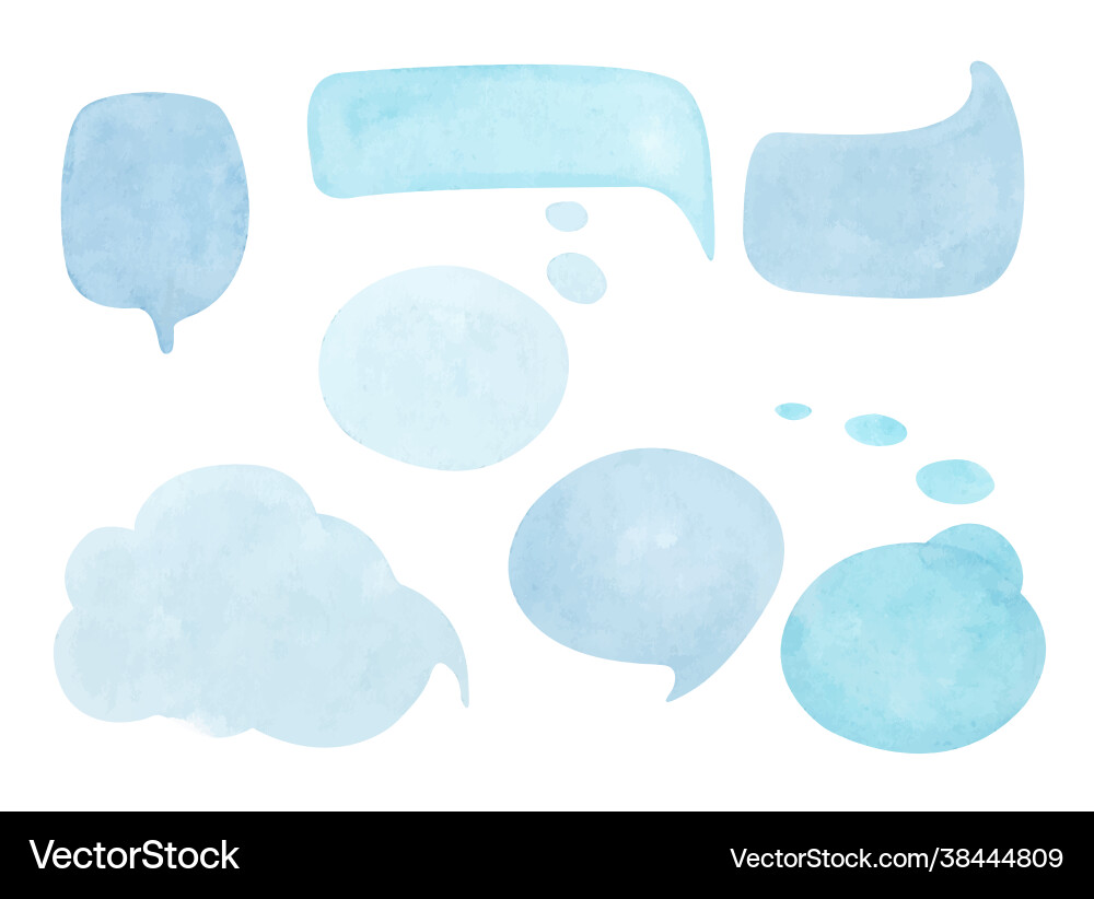 Set speech bubbles Royalty Free Vector Image - VectorStock