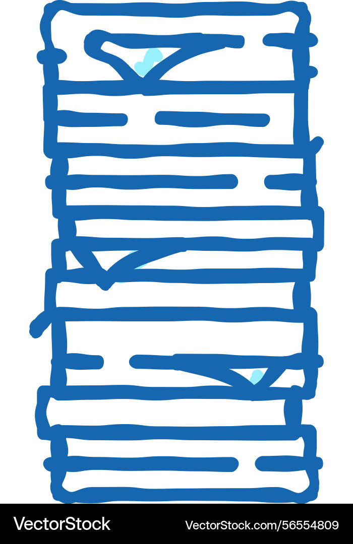 Stack paper document icon doodle Stack paper document icon doodle vector image