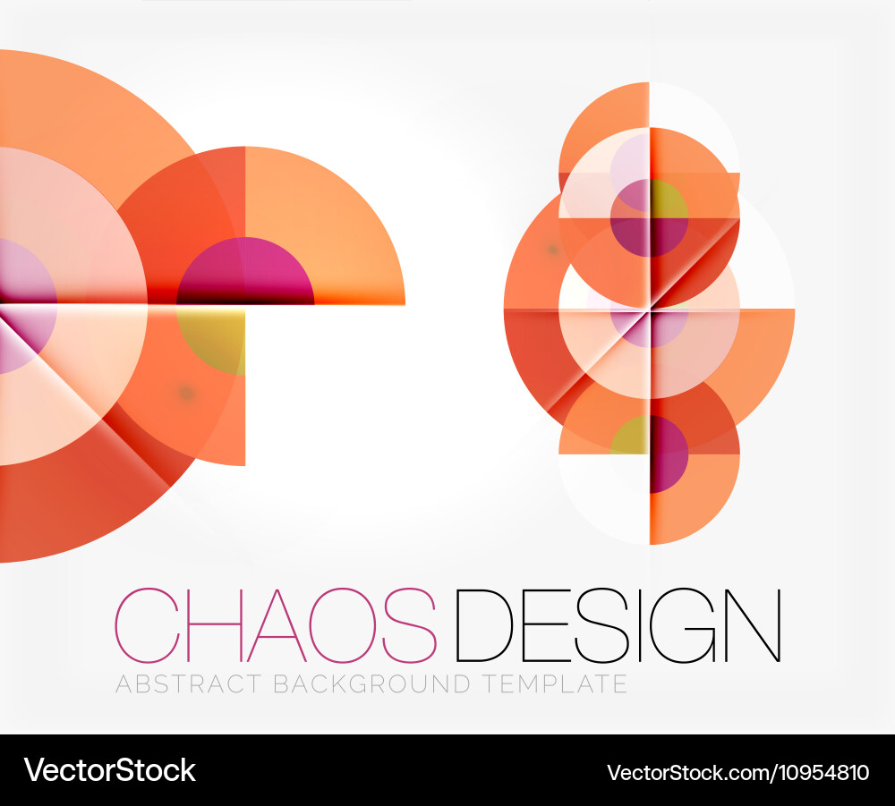 Abstract background with round shapes Vector Image