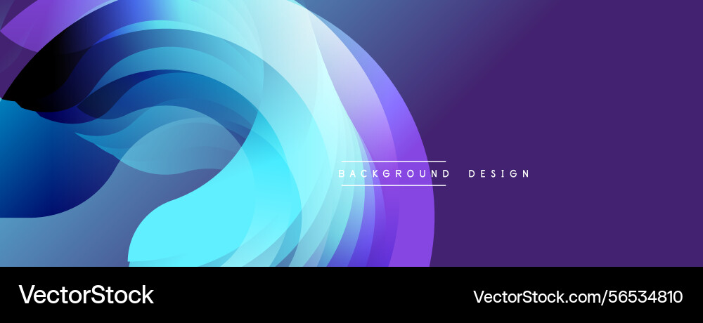 Abstract flowing layers create dynamic blue Abstract flowing layers create dynamic blue vector image