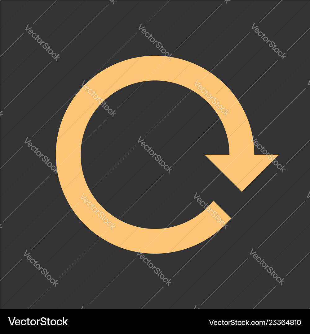 Arrow reload refresh rotation repeat reset sign Arrow reload refresh rotation repeat reset sign Vector Image