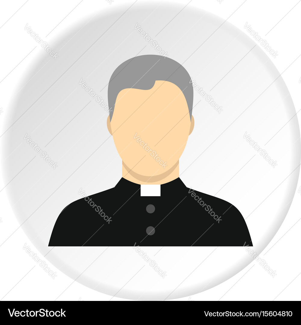 Catholic Priest Icon Vector Image