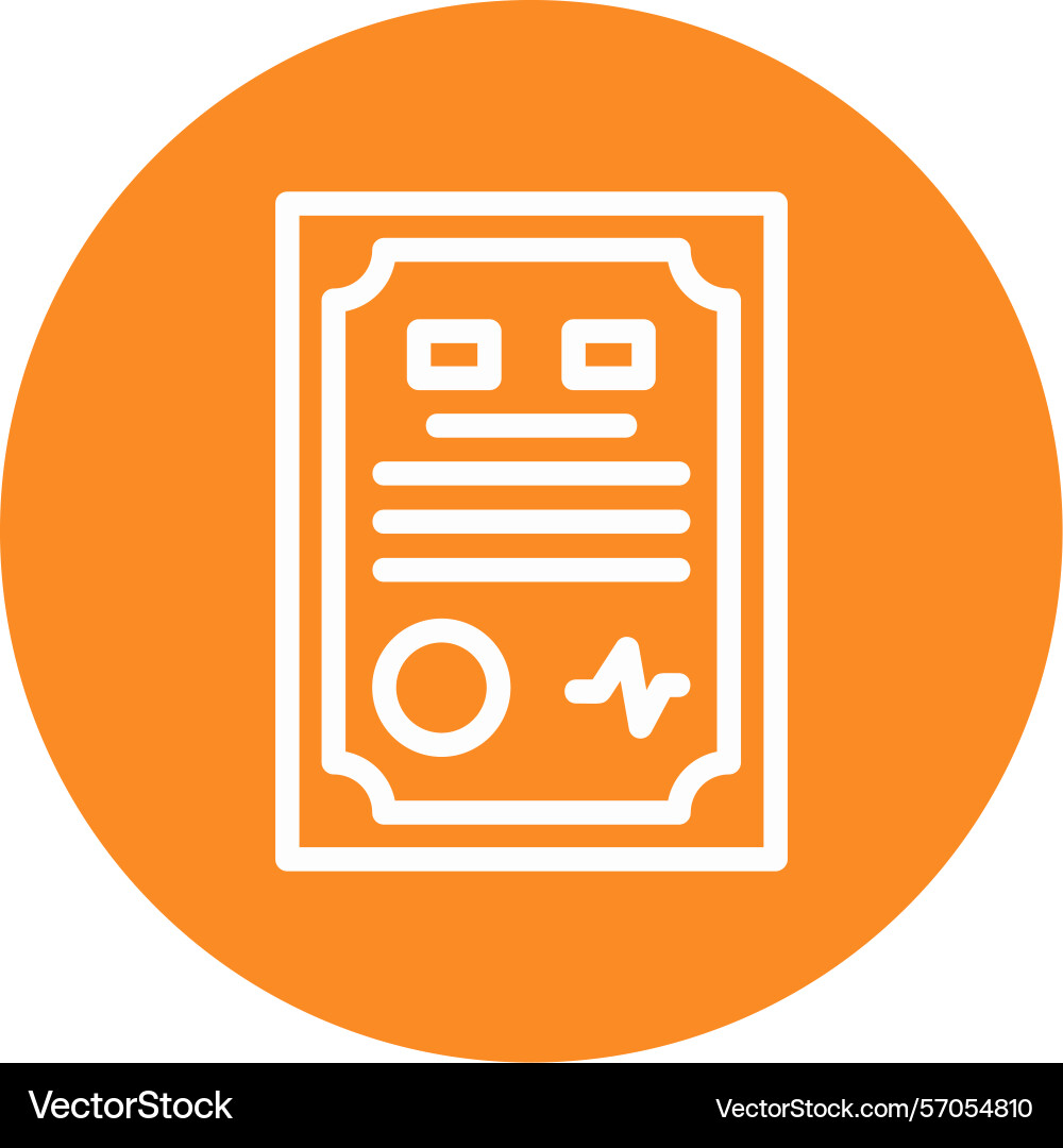 Contract line circle style icon design Vector Image
