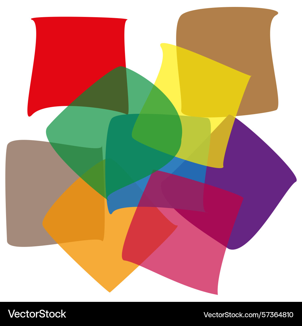 Cube icon pattern colorful block symbol geometric vector image