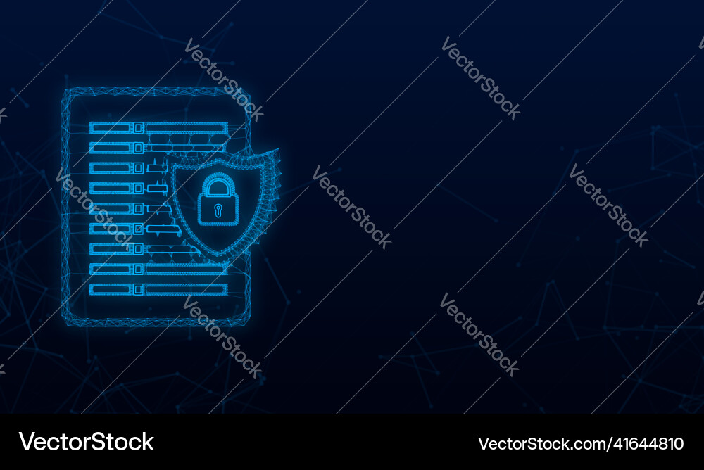 Data protection center plexus icon internet Data protection center plexus icon internet vector image