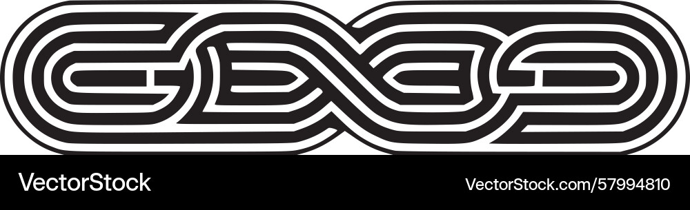 Elegant Infinity Loop Vector Image