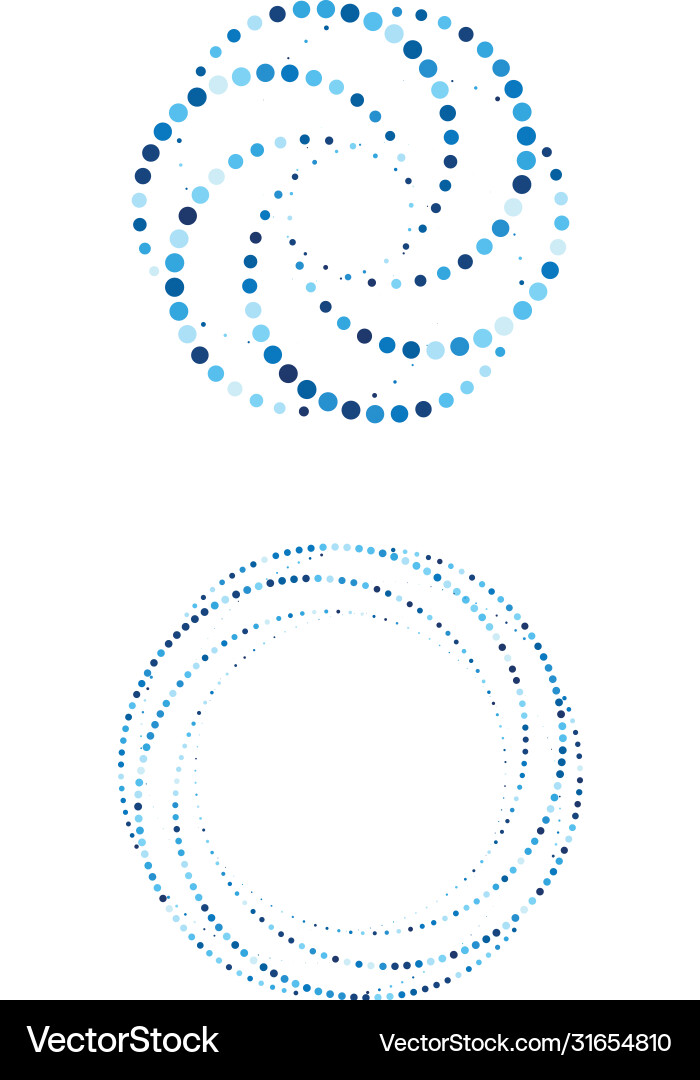 Halftone Circle Pattern Vector Image