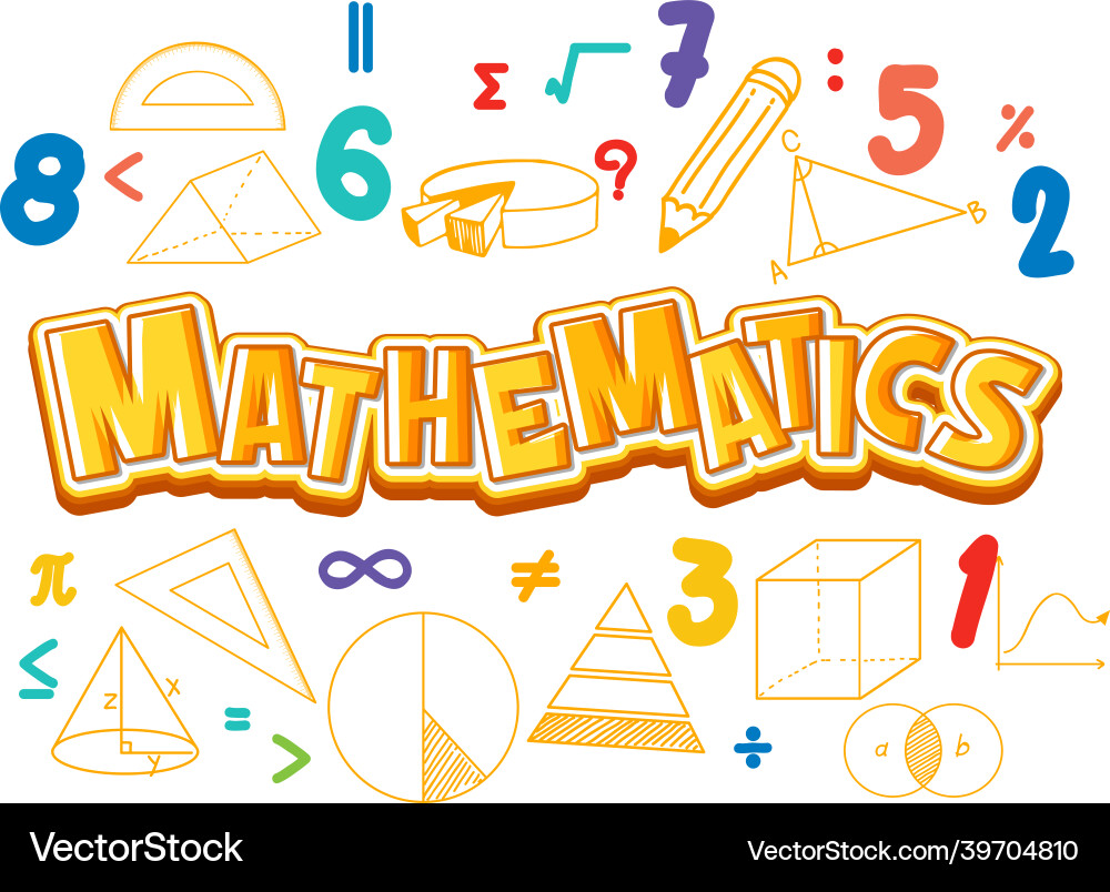 Mathematics font icon with formula Vector Image