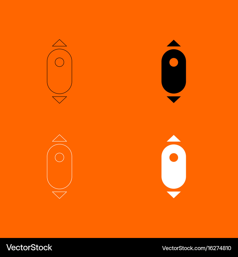 Scroll down computer mouse icon vector image