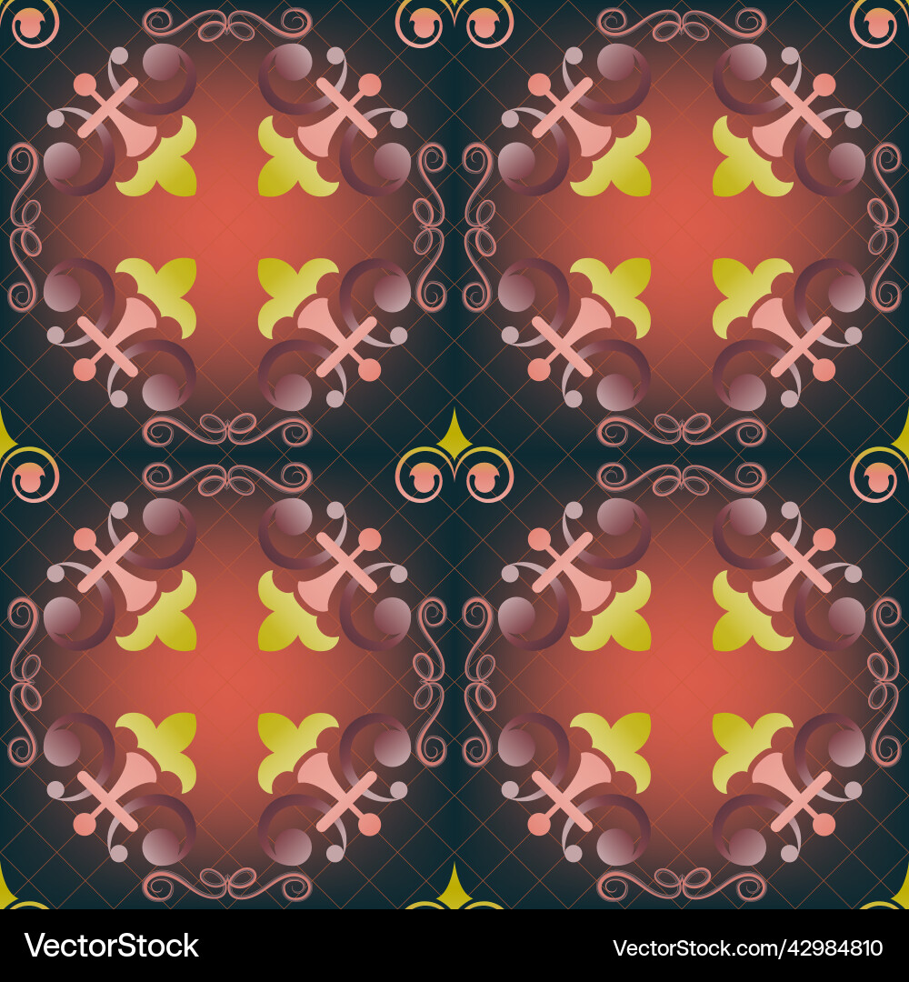 Seamless abstract colorful pattern of elements Vector Image