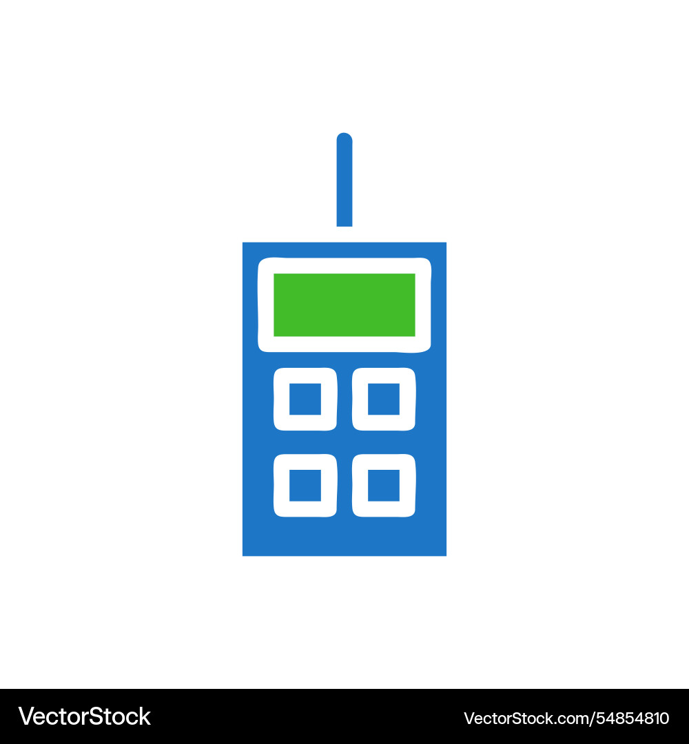 Simple icon of a wireless remote control device vector image