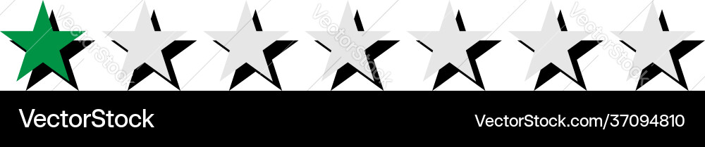 Star rating element series customer satisfaction Star rating element series customer satisfaction vector image