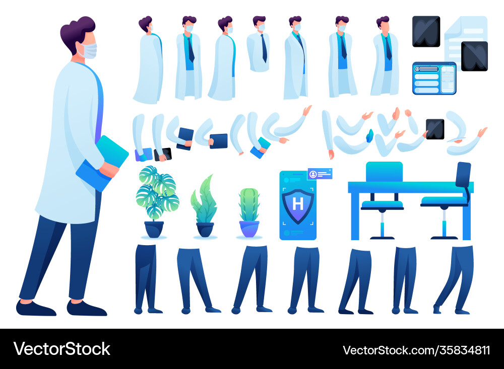 Constructor for creating a doctor n 8 create your Vector Image