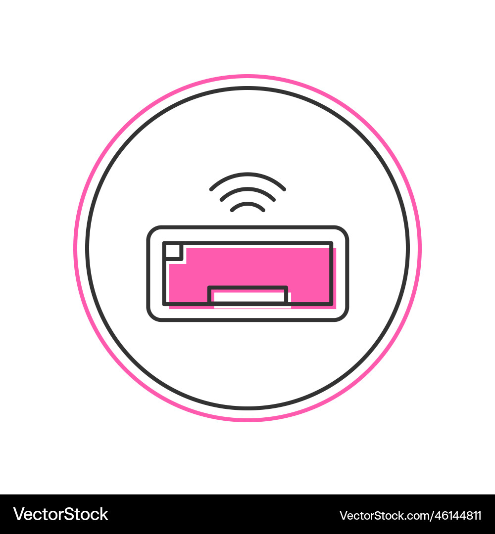 Filled outline computer keyboard icon isolated Filled outline computer keyboard icon isolated Vector Image
