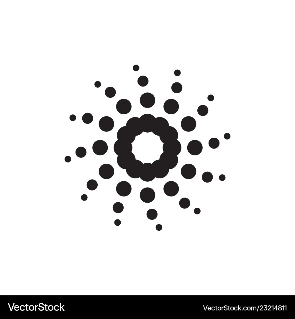 Halftone dots forms Halftone dots forms vector image