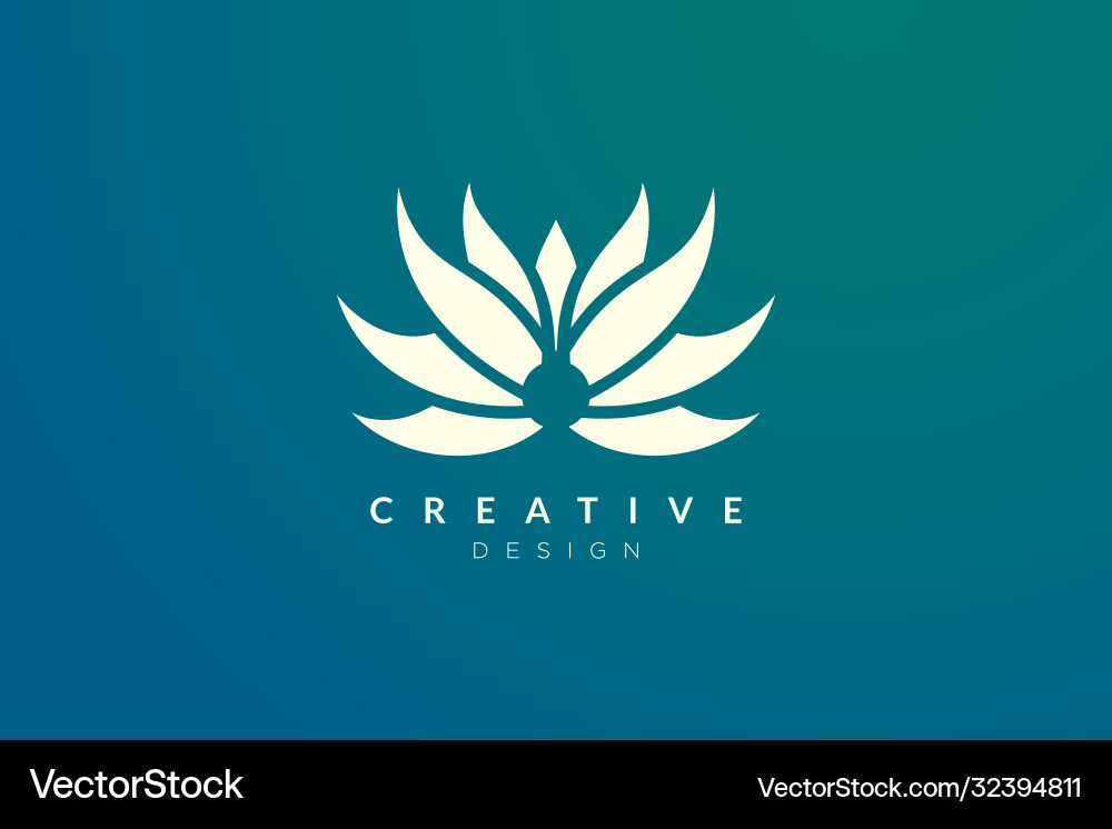Minimalist flower design it is suitable for spas Minimalist flower design it is suitable for spas vector image