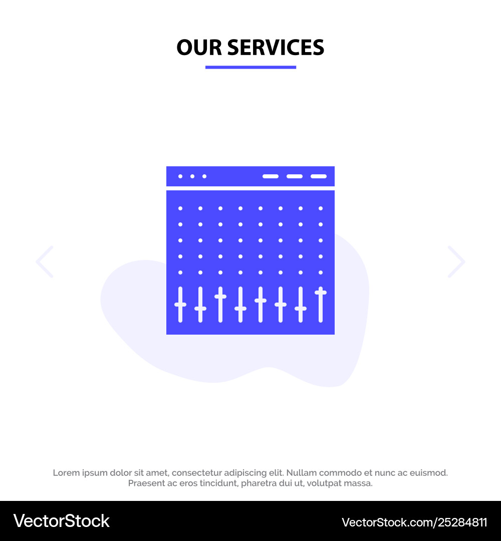 Our services console control controller hardware Our services console control controller hardware vector image