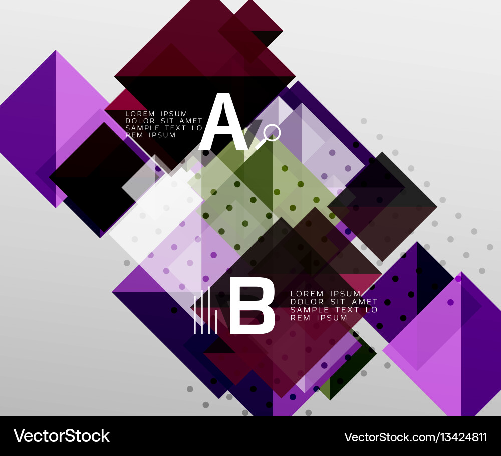 Repetition of overlapping color squares Repetition of overlapping color squares Vector Image