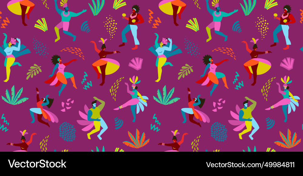 Seamless pattern with abstract men Seamless pattern with abstract men vector image