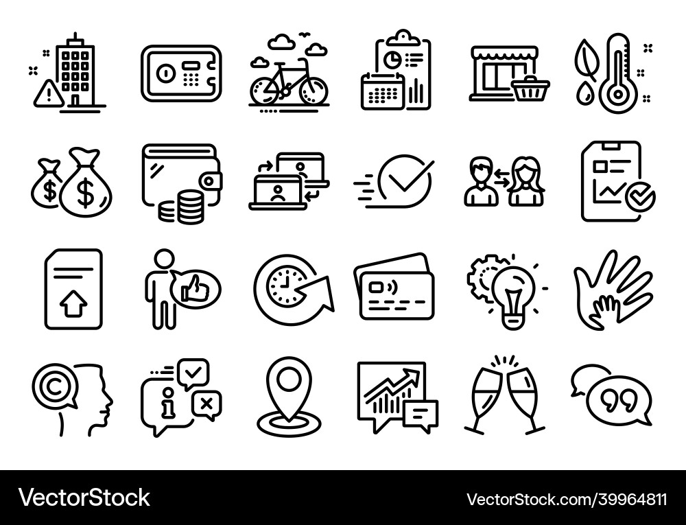 Set of accounting upload file and social Set of accounting upload file and social vector image