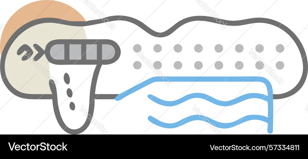 Smart swimming goggles with data display design Vector Image