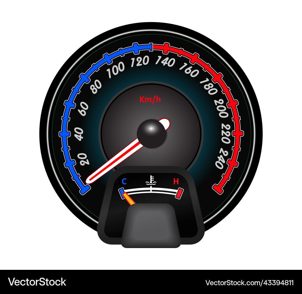 Speedometers for dashboard analog device Speedometers for dashboard analog device Vector Image