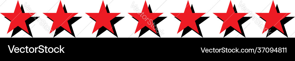 Star rating element series customer satisfaction Star rating element series customer satisfaction vector image