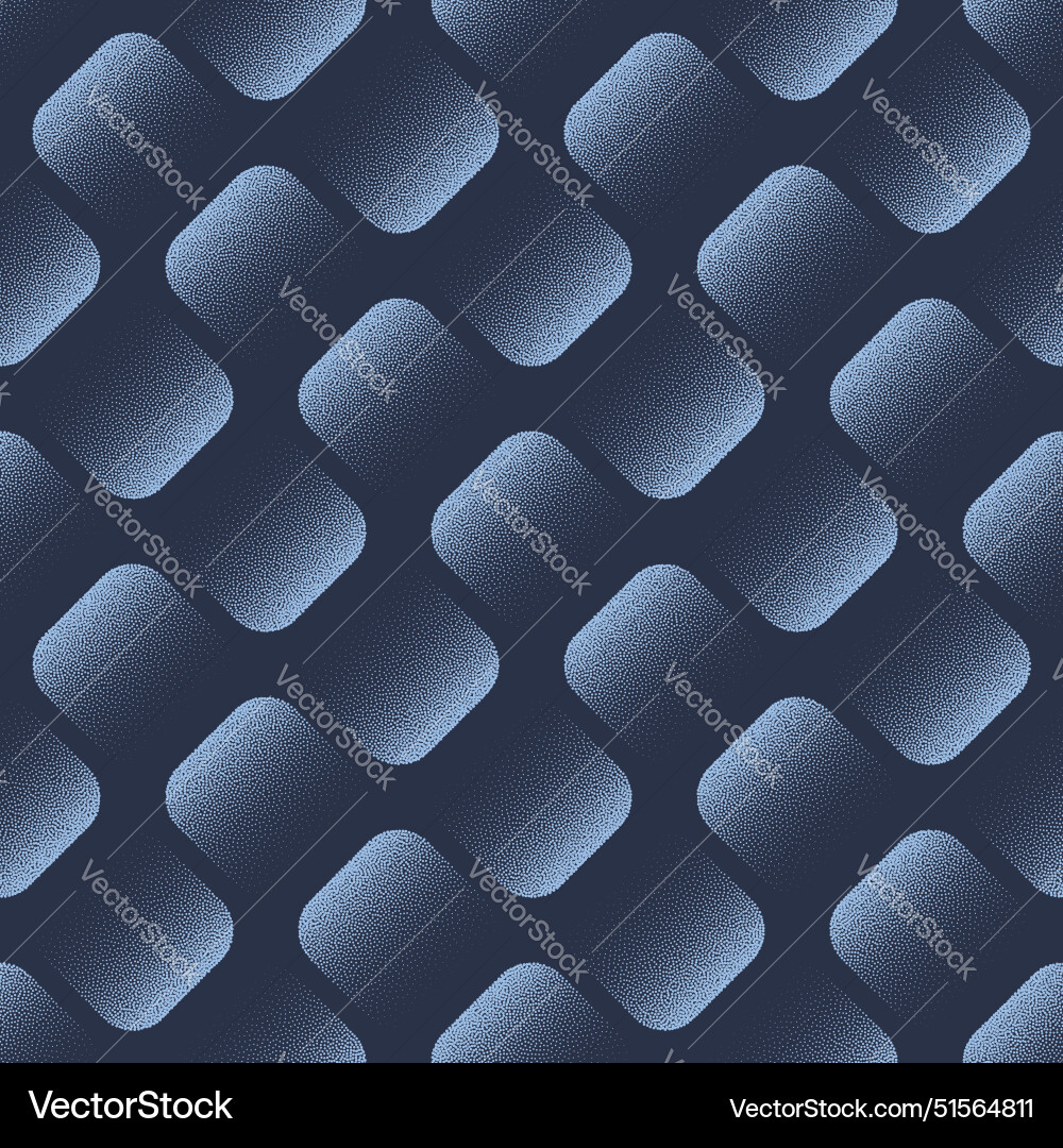 Tilted rounded squares seamless pattern trend Tilted rounded squares seamless pattern trend vector image