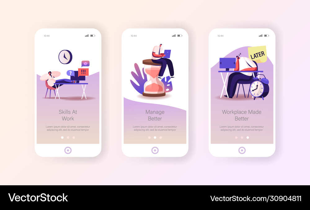 Time Management App - Productivity vector image