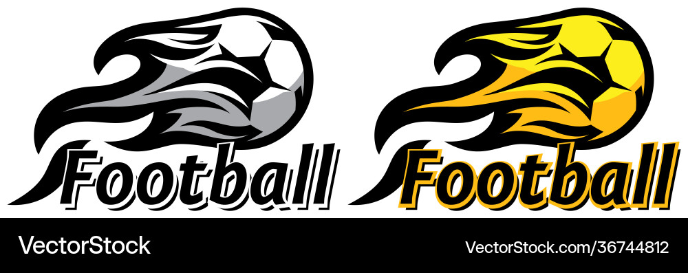 A set two templates with soccer balls A set two templates with soccer balls Vector Image