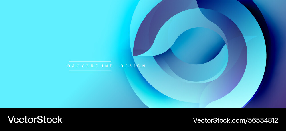 Abstract blue design features layered circular Abstract blue design features layered circular vector image