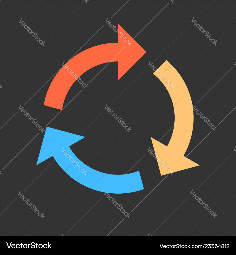 Arrow reload refresh rotation repeat reset sign Arrow reload refresh rotation repeat reset sign Vector Image
