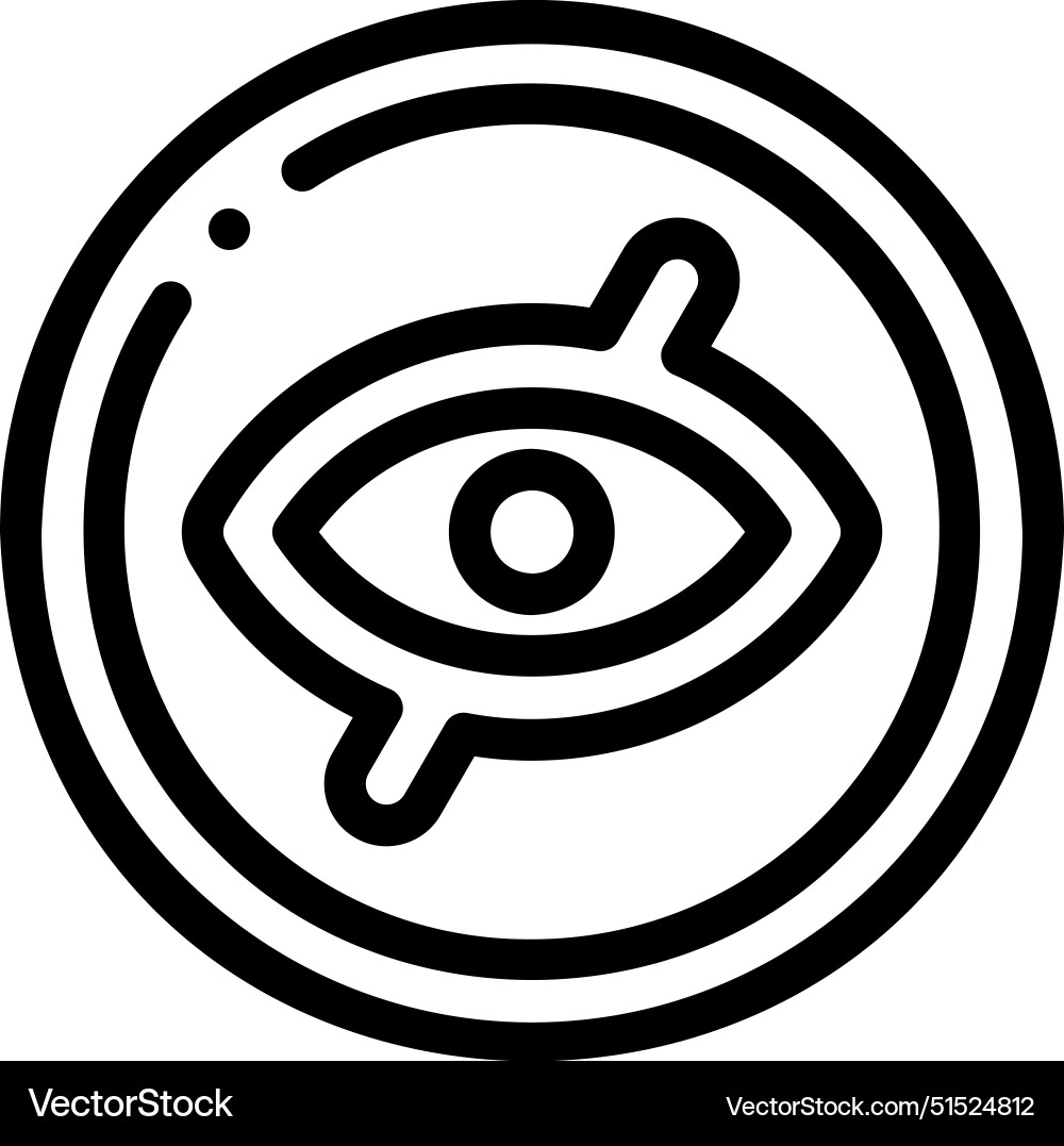 Blind icon thin linear style design isolated Vector Image