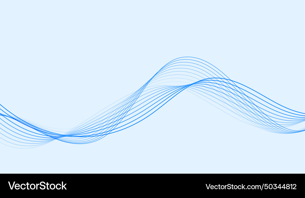 Clean and abstract blue gradient fluid background Vector Image