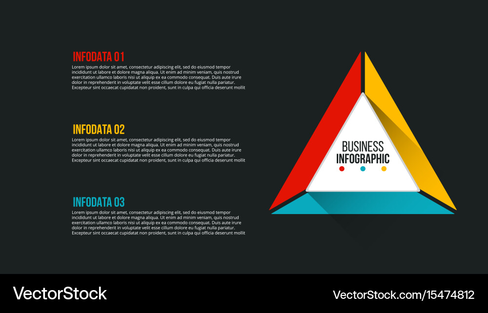 Data Visualization Triangle Concept vector image