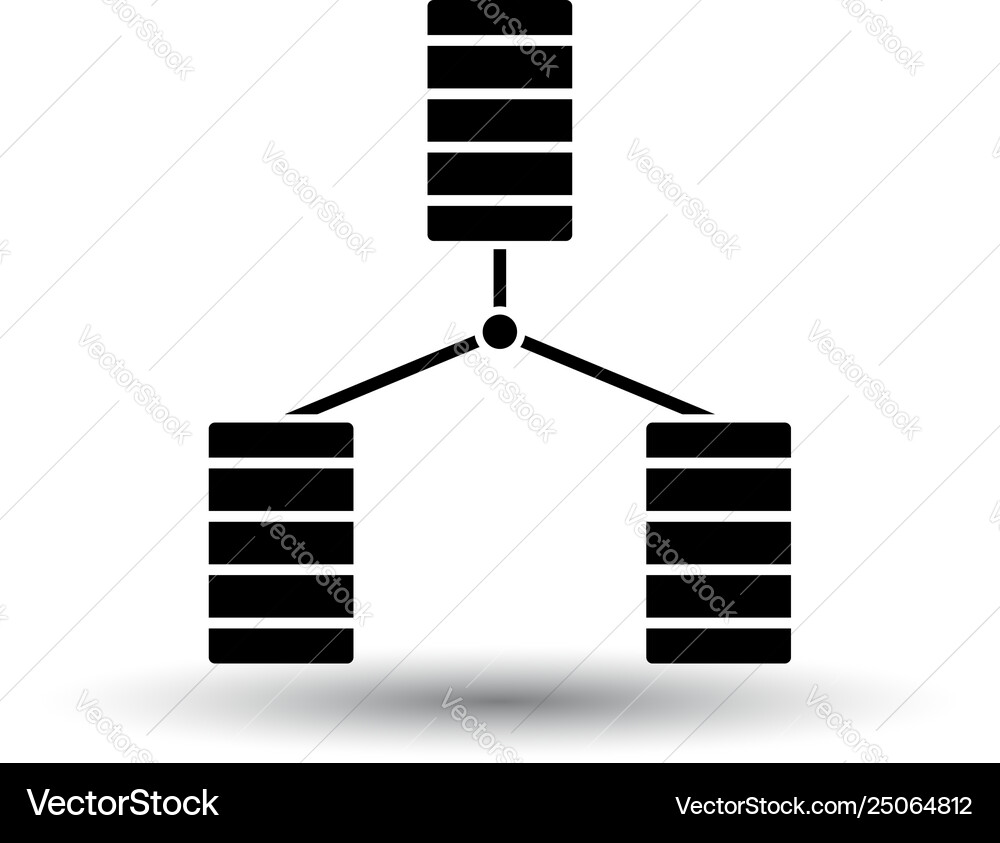 Database icon vector image